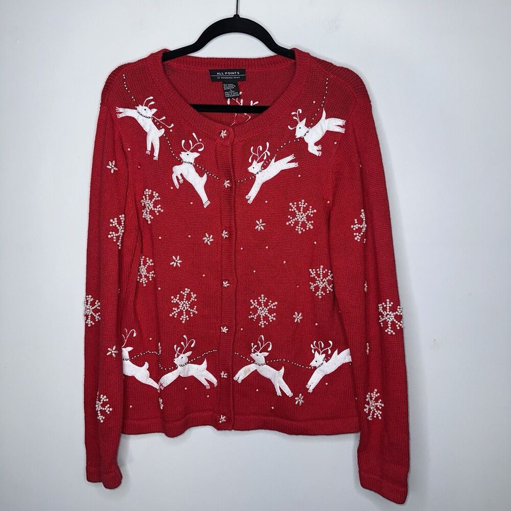 All Points By Reference Pointe Women’s Reindeer C… - image 1